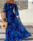 Women's Effortless Off-Shoulder Maxi Dress