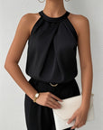 Women's Flattering Satin Blouse
