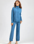 Women's Everyday Wide Leg Knitted Set