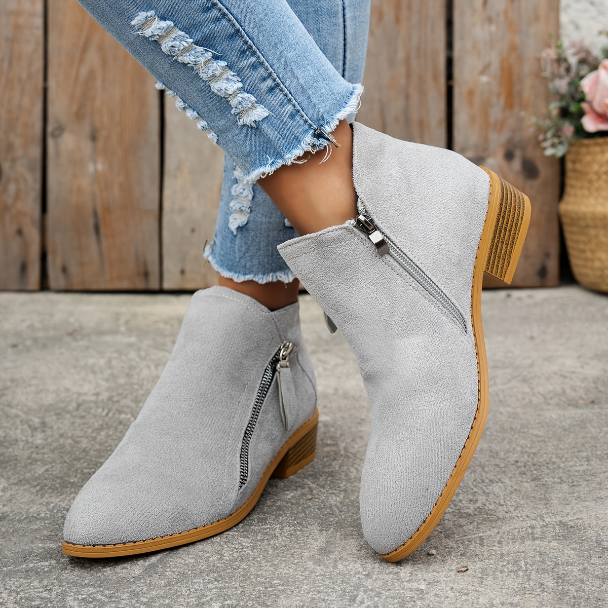 Women's Clean Ankle Boots