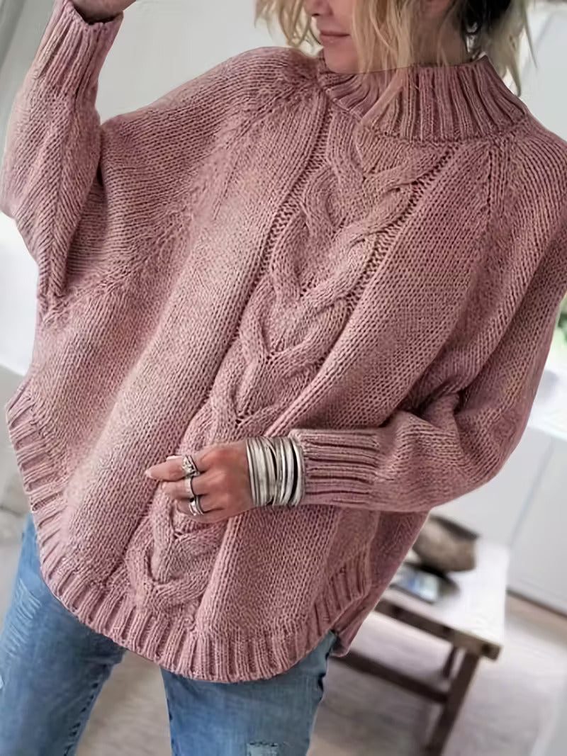 Women's Comfortable Cable Knit Sweater