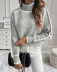 Women's Comfortable Knitted Turtleneck Sweater