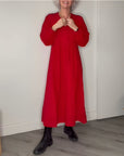 Women's Polished Long Sleeve Maxi Dress