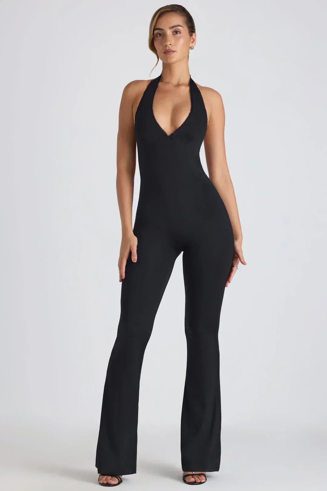 Women’s Halter Neck Backless Jumpsuit