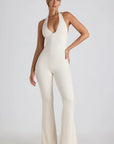 Women’s Halter Neck Backless Jumpsuit