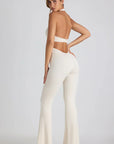 Women’s Halter Neck Backless Jumpsuit