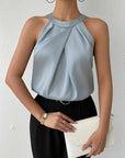 Women's Flattering Satin Blouse