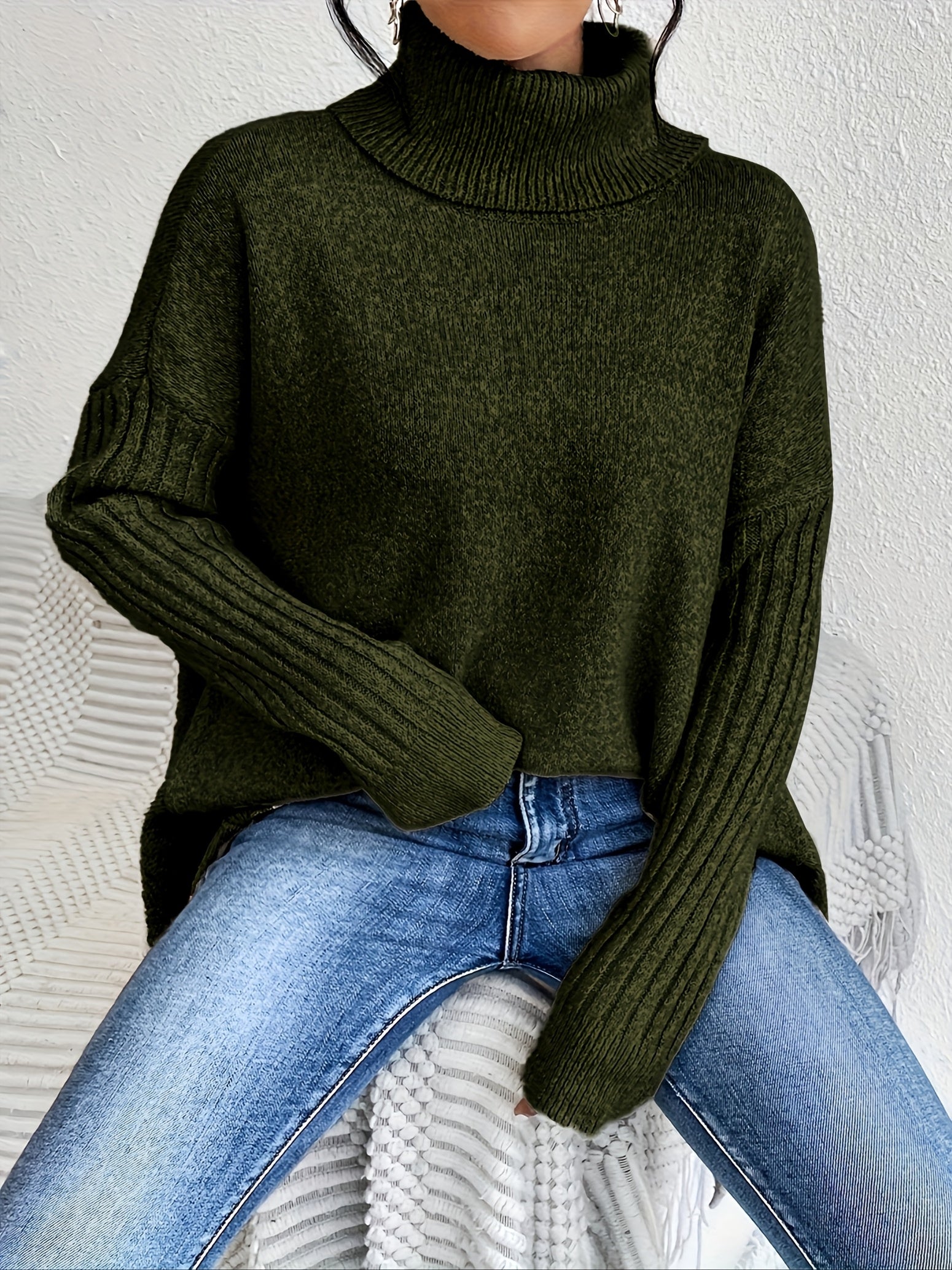 Women's Relaxed Turtleneck Sweater