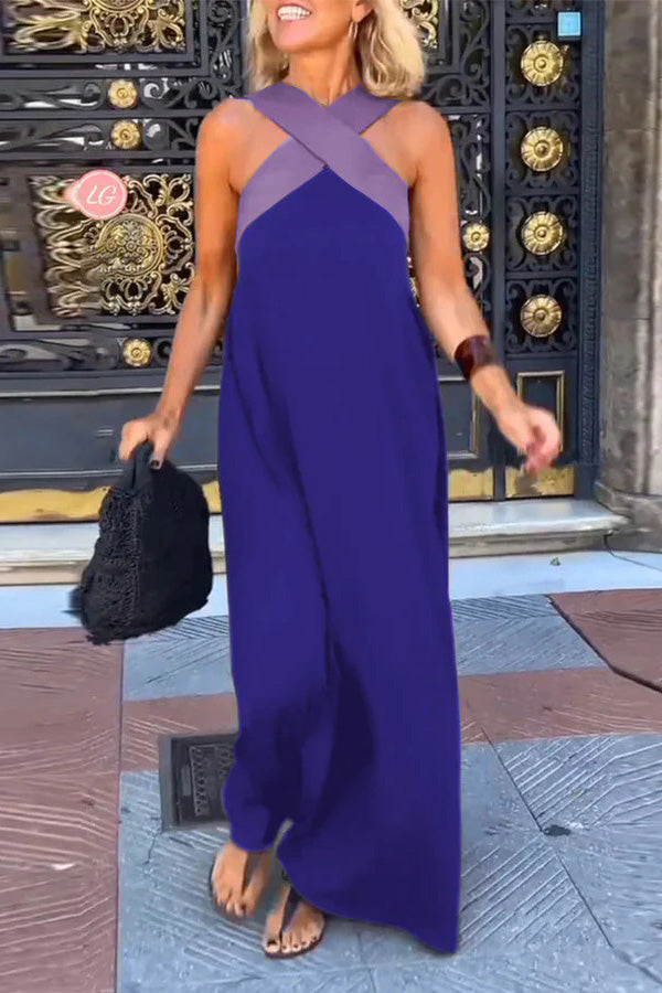 Women's Flowy Backless Dress