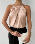 Women's Flattering Satin Blouse