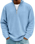 Men’s Half-Zip Structured Sweater