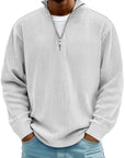 Men’s Half-Zip Structured Sweater