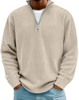 Men’s Half-Zip Structured Sweater