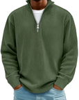 Men’s Half-Zip Structured Sweater