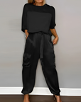Alma | Satin Finish Pants Set