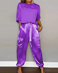 Alma | Satin Finish Pants Set