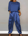 Alma | Satin Finish Pants Set