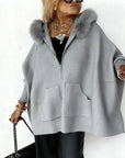 Women's Polished Hooded Coat