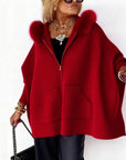 Women's Polished Hooded Coat