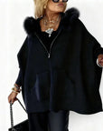 Women's Polished Hooded Coat