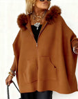 Women's Polished Hooded Coat