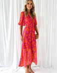 Women's Flattering Printed Maxi Dress