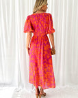 Women's Flattering Printed Maxi Dress