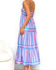 Women's Feminine Tiered Midi Dress