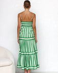 Women's Feminine Tiered Midi Dress