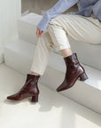 Women's Minimal Block Heel Ankle Boots