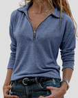 Women's Versatile Zip-Up Sweater