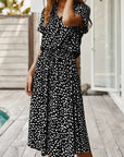 Women's Flowy Printed Midi Dress