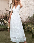 Women’s Maxi Short Sleeve Wedding Dress