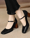 Women's Stylish Square Toe Heels