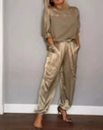 Margot | Wide Leg Cut Pants Set