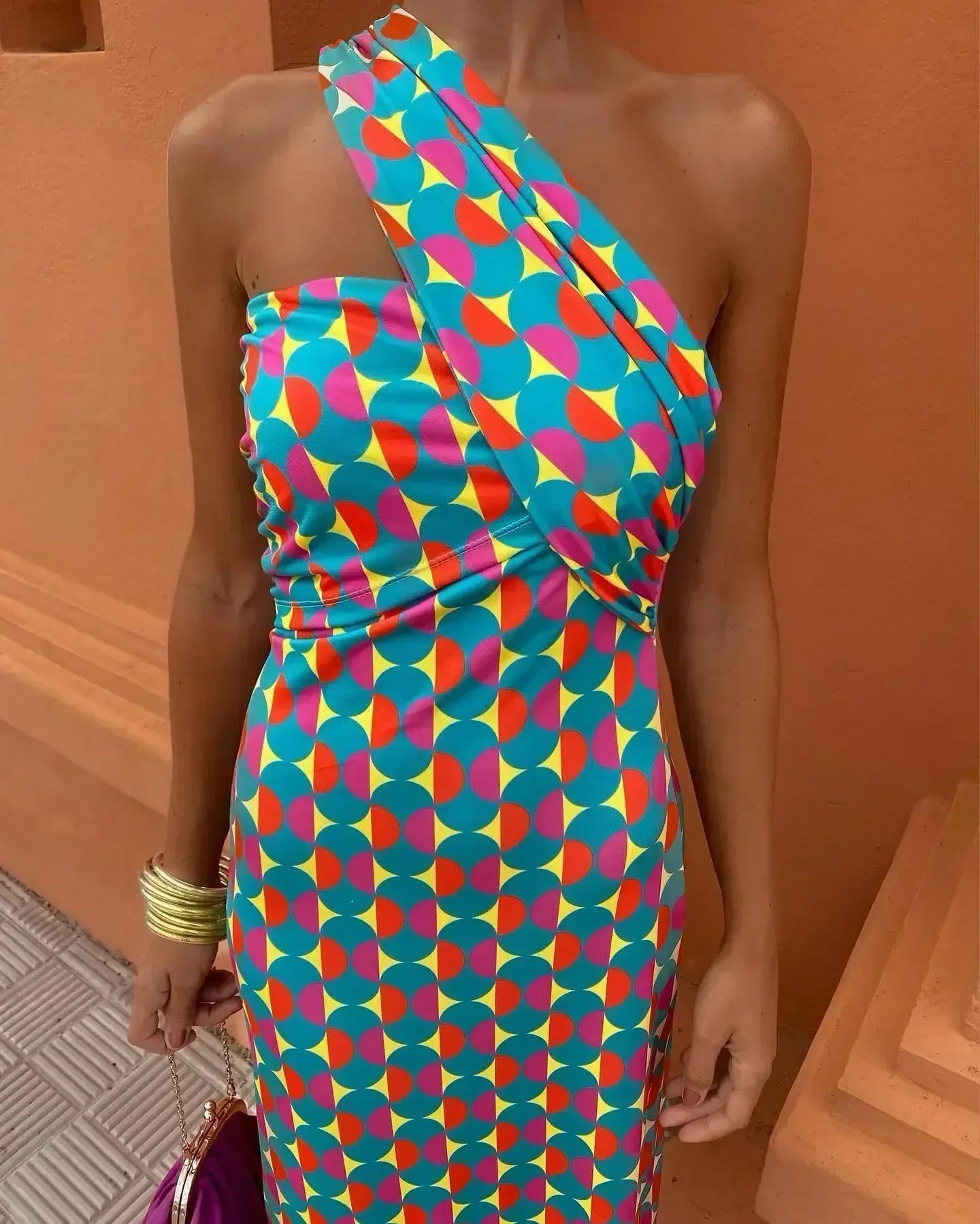 Women's Refined Off-Shoulder Midi Dress