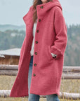 Women's Sleek Hooded Coat