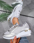 Women's Polished Platform Sneakers
