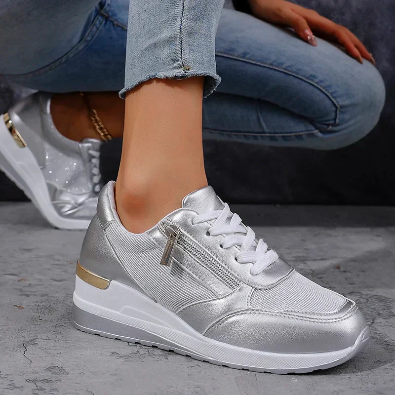 Women's Polished Platform Sneakers