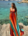 Women's Refined Backless Maxi Dress