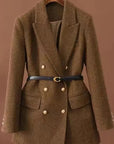Women's Clean Belted Coat