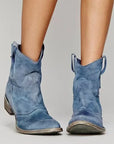 Women's Minimal Ankle Cowboy Boots