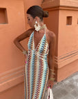 Women's Modern Backless Maxi Dress