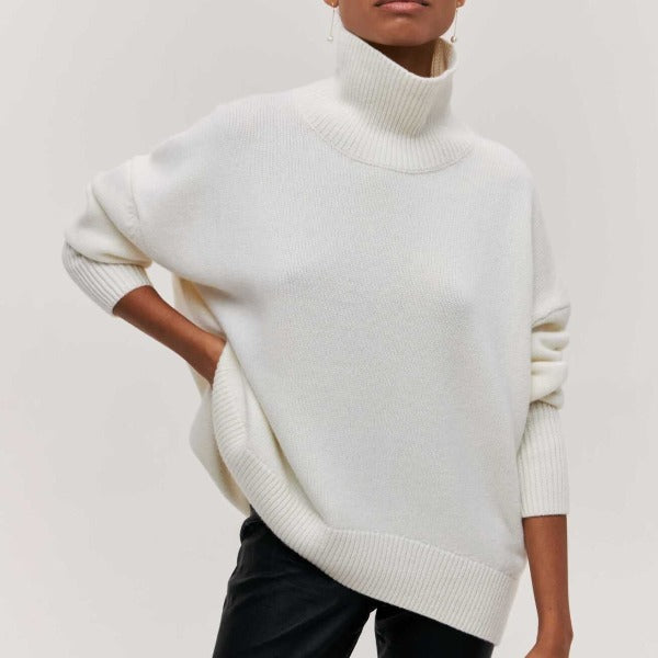 Women's Snug Ribbed Turtleneck Sweater