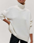 Women's Snug Ribbed Turtleneck Sweater