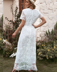 Women’s Maxi Short Sleeve Wedding Dress