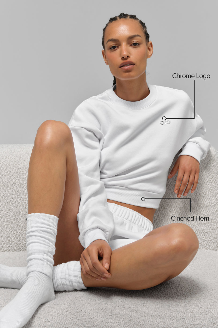 Alo - Cropped Crew Neck