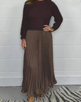 Women's Casual Knitted Skirt Set