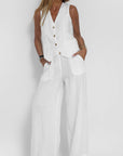 Women's Warm Wide Leg Set