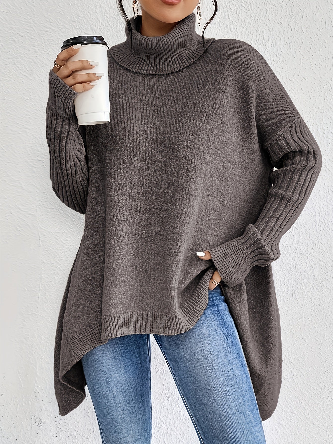 Women's Soft Knitted Turtleneck Sweater